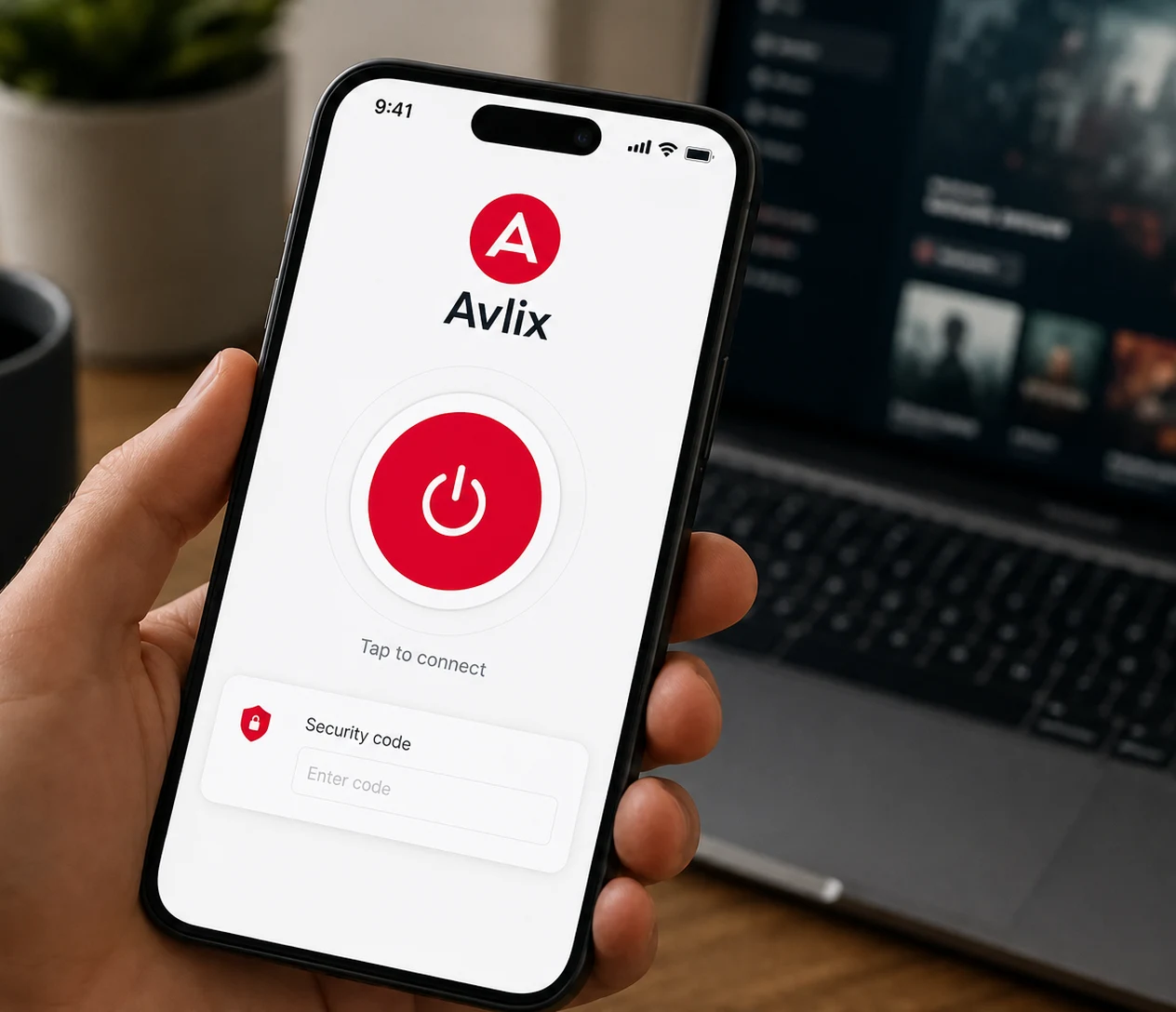 Click Connect and enter the security code