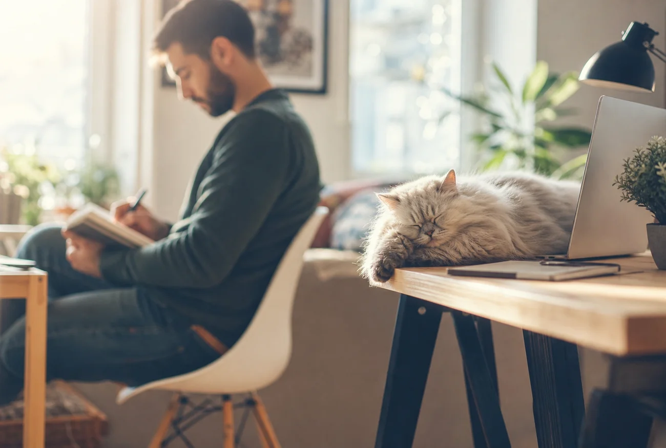 Freelancer using Avlix VPN for online privacy protection
